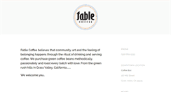 Desktop Screenshot of fablecoffee.com